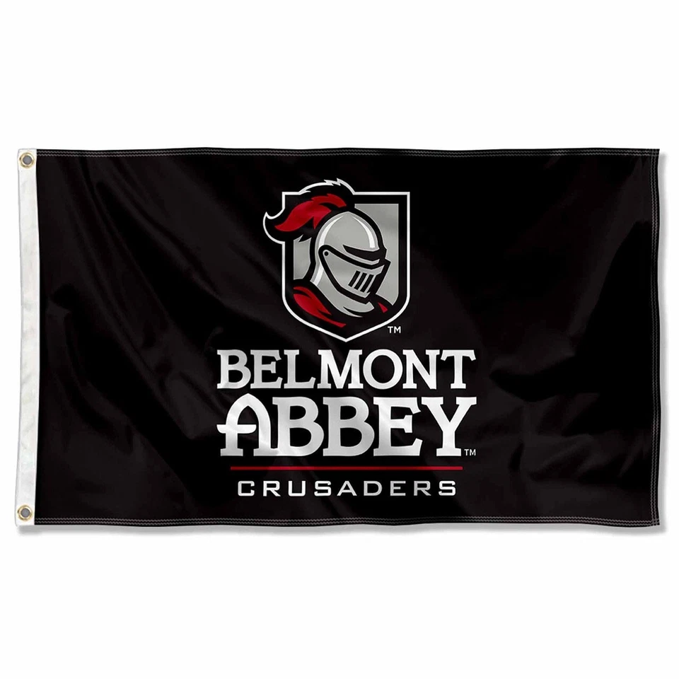 For Belmont Abbey fans 3x5 ft College NCAA Black Flag / Banner - Image 1 of 1