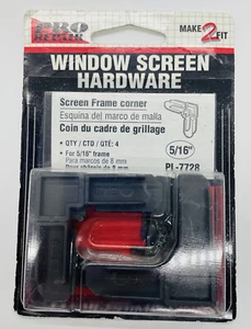 Prime-Line Pro Repair 5/16" Window Screen Hardware Frame Corner, Qty 4, PL-7728 - Picture 1 of 5