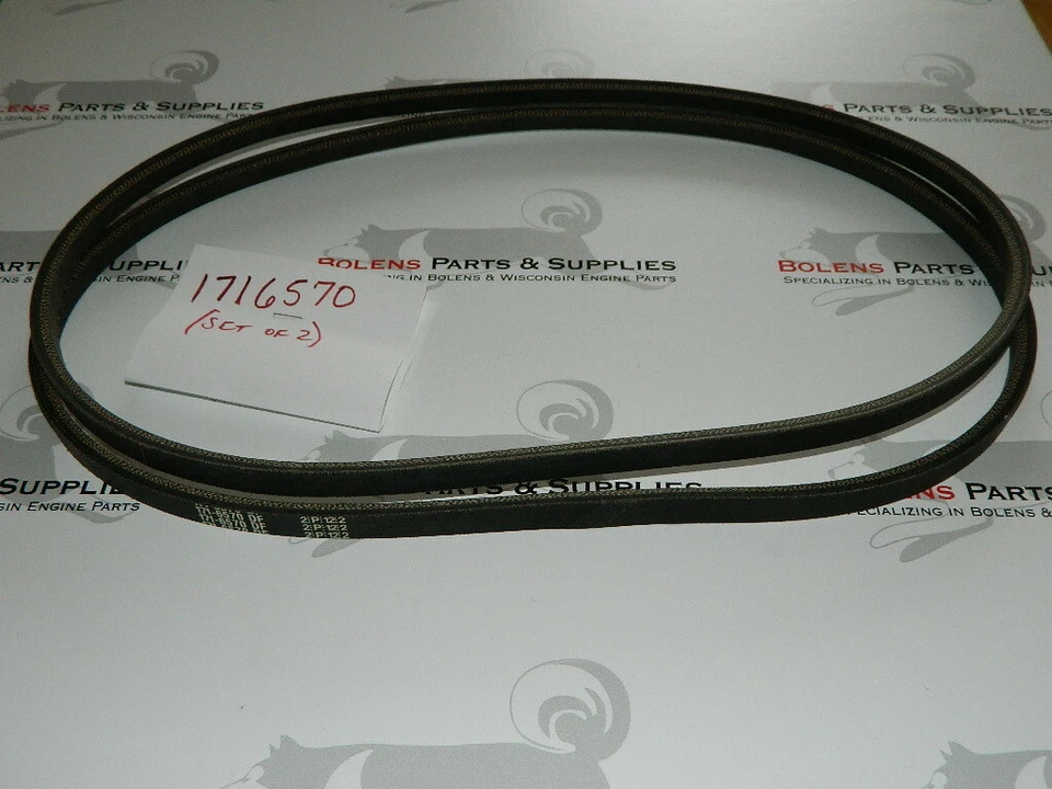 Bolens 1716570 PTO Belts(matched Set) Fits 1050 1000 1254 G14 and More OEM Spec