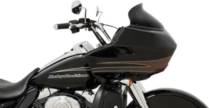 Memphis Shades Spoiler Replacement Windshield – Black Opaque – MEP85411 - Picture 1 of 1