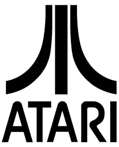 Atari Logo - Auto/Van/Wohnmobil/Fahrrad/Laptop Aufkleber Aufkleber Vinyl Grafik Retro Kunst - Bild 1 von 2
