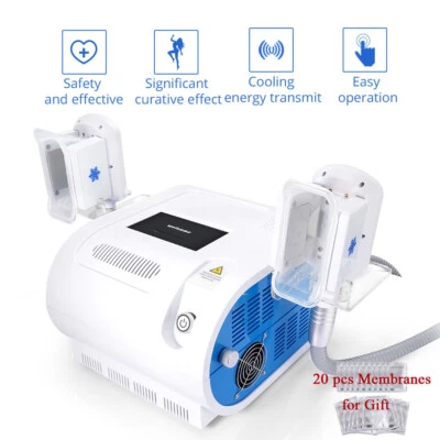 MYCHWAY 2 Handles Cooling Threapy System Vacuum Cold Freezing Body Belly Beauty Machine