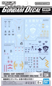 Witch from Mercury Multiuse Decal 2 Mobile Suit Gundam Model Kit Bandai Hobby - Picture 1 of 1
