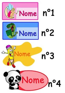 10 PERSONALISIERTE NAMENAUFKLEBER KIND ETIKETTEN WASSERDICHT AUTO NAME STICKERS - Bild 1 von 1