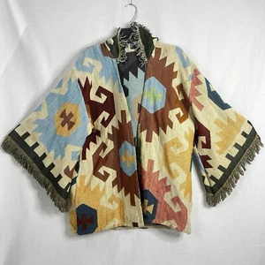 Mountain Girl Sweater Women’s Aztec Hoodie Southwestern Oversized Casual Medium - Picture 1 of 11