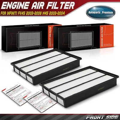 2x New Engine Air Filter for INFINITI FX45 2003-2008 M45 2003-2004 Q45 1990-2006 - Image 1 of 4