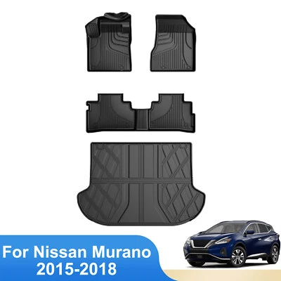 For 2015-2018 Nissan Murano Car All Weather TPE 3D Floor Mats & Trunk Mat - Image 1 of 4