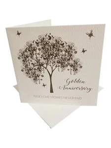 Golden Anniversary True Love Stories Never End - Handgemachte Grußkarte von Fi... - Bild 1 von 1
