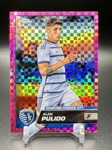 2023 Topps Chrom MLS ALAN POLIDO rosa X-Fractor #123 Sporting KC Mexiko - Bild 1 von 2