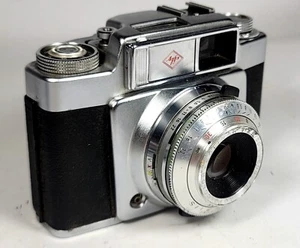 Vintage Agfa Agfaflex 35mm Film Camera W/Color-Solinar 50mm f/2.8 Lens - Picture 1 of 12