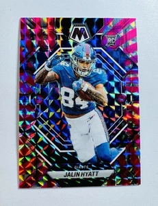 2023 Panini Mosaic #329 Jalin Hyatt Rookie Pink Swirl Mosaic #/11 SSP Giants - Bild 1 von 2