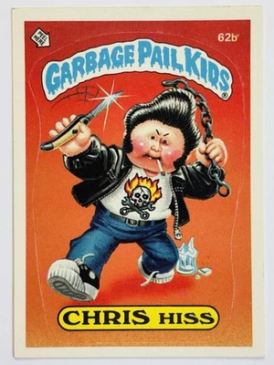 1985 Topps Garbage Pail Kids -Series 2 -Glossy #62b CHRIS HISS (EX) SEE PICS! - Image 1 of 4