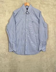 Etro Button Down Shirt Mens Size 40 Check Blue Made in Italy - Picture 1 of 7