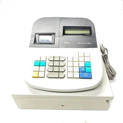 Cajón de caja registradora electrónica programable Royal 435dx, sin carrete/sin llave LEER Foto 1 de 4