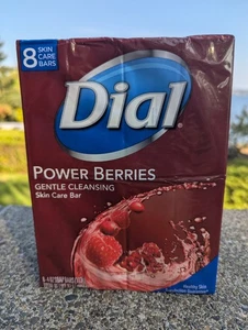 Dial Power Berries Bar Soap 8 PACK Discontinued Gentle Cleansing Glycerin - Picture 1 of 5