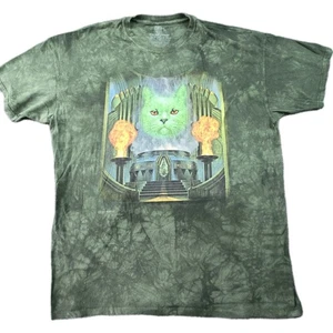 The Mountain Tie-Dye T-Shirt Green Cat Graphic 3XL - Picture 1 of 6