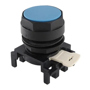 OPERADOR PULSADOR EMPOTRADO EATON E22P6 NO ILUM, BISEL NEGRO, LENTE AZUL, 22 MM - Imagen 1 de 3