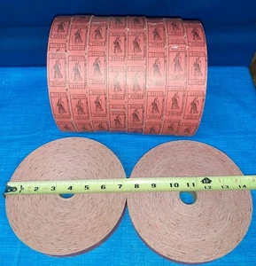 20.000 Vintage NOS Event Admission Game Red Tickets Heartland Thunderfest 1"×2" - Bild 1 von 9