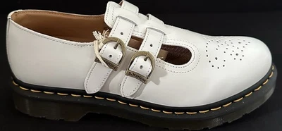 Zapatos Doc Dr Martens 8065 Mary Jane Cuero Blanco Mujer Talla 9 8m 7uk 41eu Nuevos Foto 1 de 4