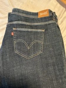 Levis 580 Bootcut Jeans Damen Übergröße 22 W Dunkelblau Stretch Denim 42X29 - Bild 1 von 14