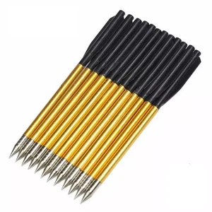 6,5" Armbrustbolzen 12 Stück Alu Bolzen Pfeile für Armbrust Blitzversand DE gold - Bild 1 von 3