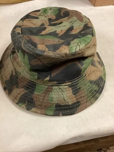 ' Talla Pequeño Sombrero Camuflaje Reversible Tru-Hoja Caza Naranja - Imagen 1 de 2