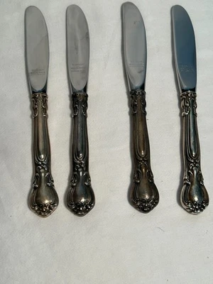 Gorham Sterling SILVER CHANTILLY  Butter Knives 6 1/8"  Lot of 4 No monogram - Image 1 of 3