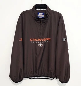 Reebok Equipment Cleveland Browns 1/4 Zip Windbreaker XL belüfteter Pullover - Bild 1 von 9