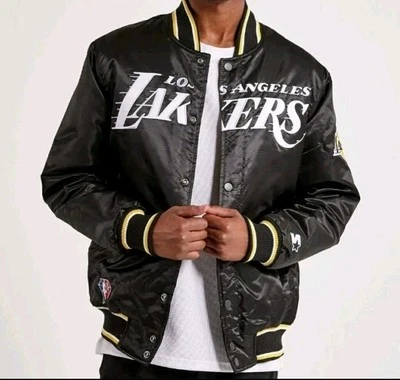 Nueva Chaqueta Para Hombre Los Angeles Lakers NBA STARTER -Negro/Blanco- Talla 2XL  Foto 1 de 4