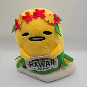 Gudetama Hawaii Aloha State Plush Sanrio Lazy Egg Lei Flower Crown - Picture 1 of 3