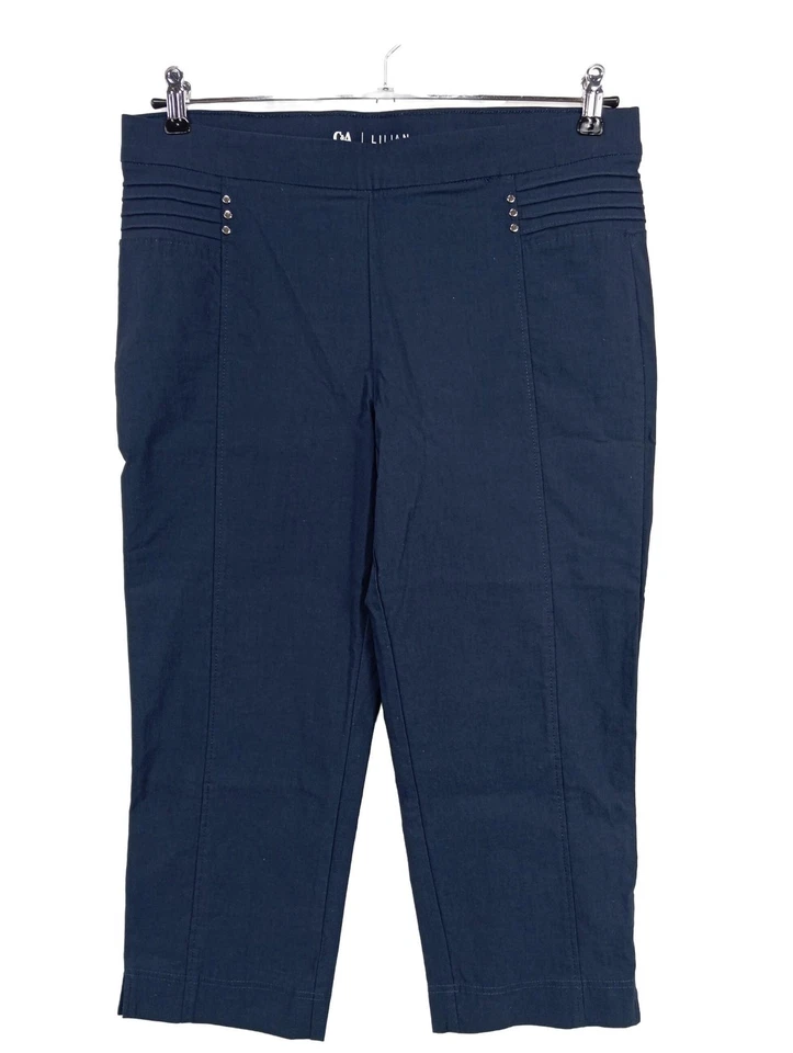 C&A Pantalón tobillero Mujeres Pantalón Talla EU 44 azul look casual - Imagen 1 de 4
