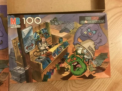 The Real Ghostbusters 100 Piece Jigsaw Puzzle #4757-1 (Milton Bradley) - Image 1 of 4