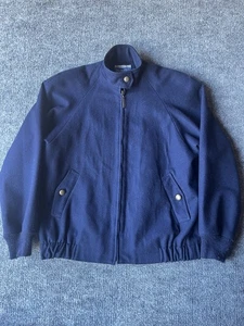 Chaqueta de bombardero Pendleton azul marino de lana barbijo para hombre talla pequeña EE. UU. - Imagen 1 de 12