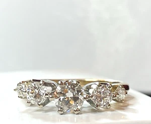 ANILLO DE BODAS DE DIAMANTES NATURALES DE ORO DE 14K CON VALORACIÓN DE ANIVERSARIO - Imagen 1 de 20