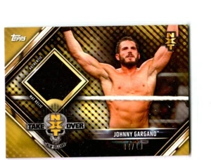 WWE Johnny Gargano 2019 Topps RTWM Gold Event Used NXT Mat Relic Card SN 4 of 10 - Picture 1 of 1