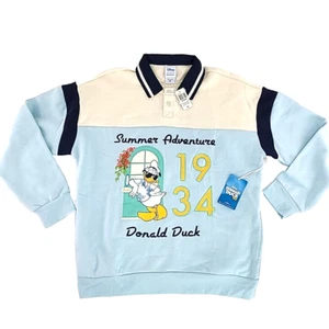 Disney Our Universe Adult M Donald Duck Summer Adventures 1934 Sweater Jacket - Picture 1 of 16
