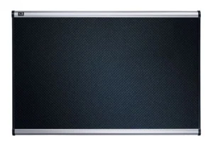 QUARTET Prestige Embossed Foam Bulletin Board 4 x 3 Aluminum Frame Fabric Board - Picture 1 of 3