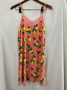 New Joyspun Women's Lemon Gown Nightshirt knit Chemise with Lace U pick - Picture 1 of 4