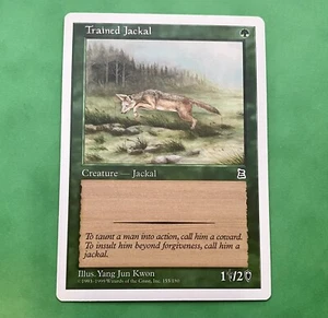 Magic the Gathering MTG Trained Jackal Portal Three Kingdom Common Nr Mint - Picture 1 of 2