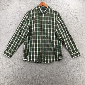 American Eagle Outfitters Button Down Shirt Mens XL Green Plaid Long Sleeve Logo - Picture 1 of 21