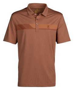 Browning Large Performance Polo Red Shirt Stretch Polyester 30180761-02 - Picture 1 of 2