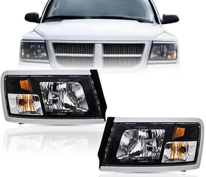 For 2008-2011 Dodge Dakota Headlight Assembly Pair, CH2519127, CH2518127 - Picture 1 of 10