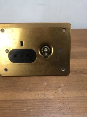 art deco bronze socket switch toggle  - Image 1 of 4