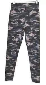 UNBRANDED Navy Blue Camo Print Stretch Knit Athletic Legging Pants Sz S? - Picture 1 of 4