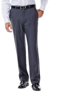 Haggar trousers *size 34 waist x 34 leg* E-CLO Stria Dress Pants MEASURED $70srp - Picture 1 of 10
