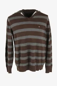 Tommy Hilfiger Pullover gestreift Vintage V-Ausschnitt Retro 90er Multi Gr. L - IL2980 - Bild 1 von 4