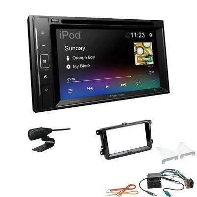 Pioneer Autoradio Bluetooth CD/DVD für Volkswagen VW Beetle ab 2011 piano black - Bild 1 von 4