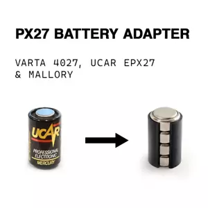 ROLLEI 35 LED PX27 - 2X Battery Adapter & Batteries - Matched Voltage - Picture 1 of 4