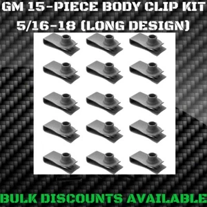 1971-1977 Chevy Vega Interior Exterior Front End U NUTS BODY BOLT CLIPS 5/16-18  - Bild 1 von 2
