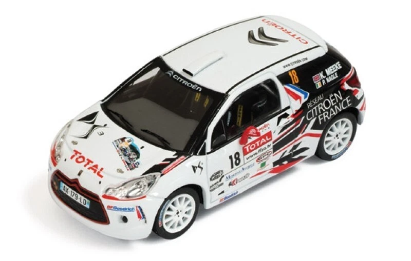 1/43 CITROEN DS3 R3 #18 MONT BLANC MORZINE 2010 MEEKE NAGLE IXO RAM458 - Immagine 1 di 1